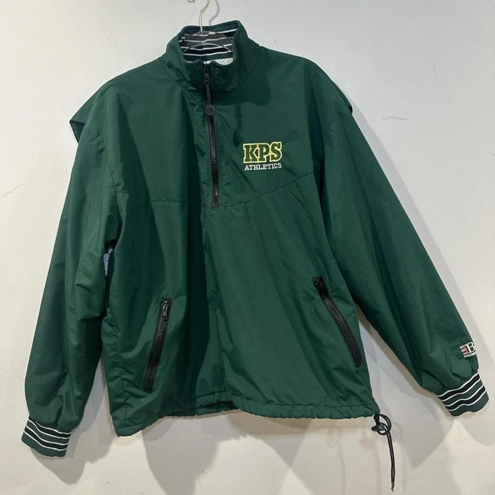 Vintage Boathouse KPS Athletics‎ green 1/4 quarter zip pullover